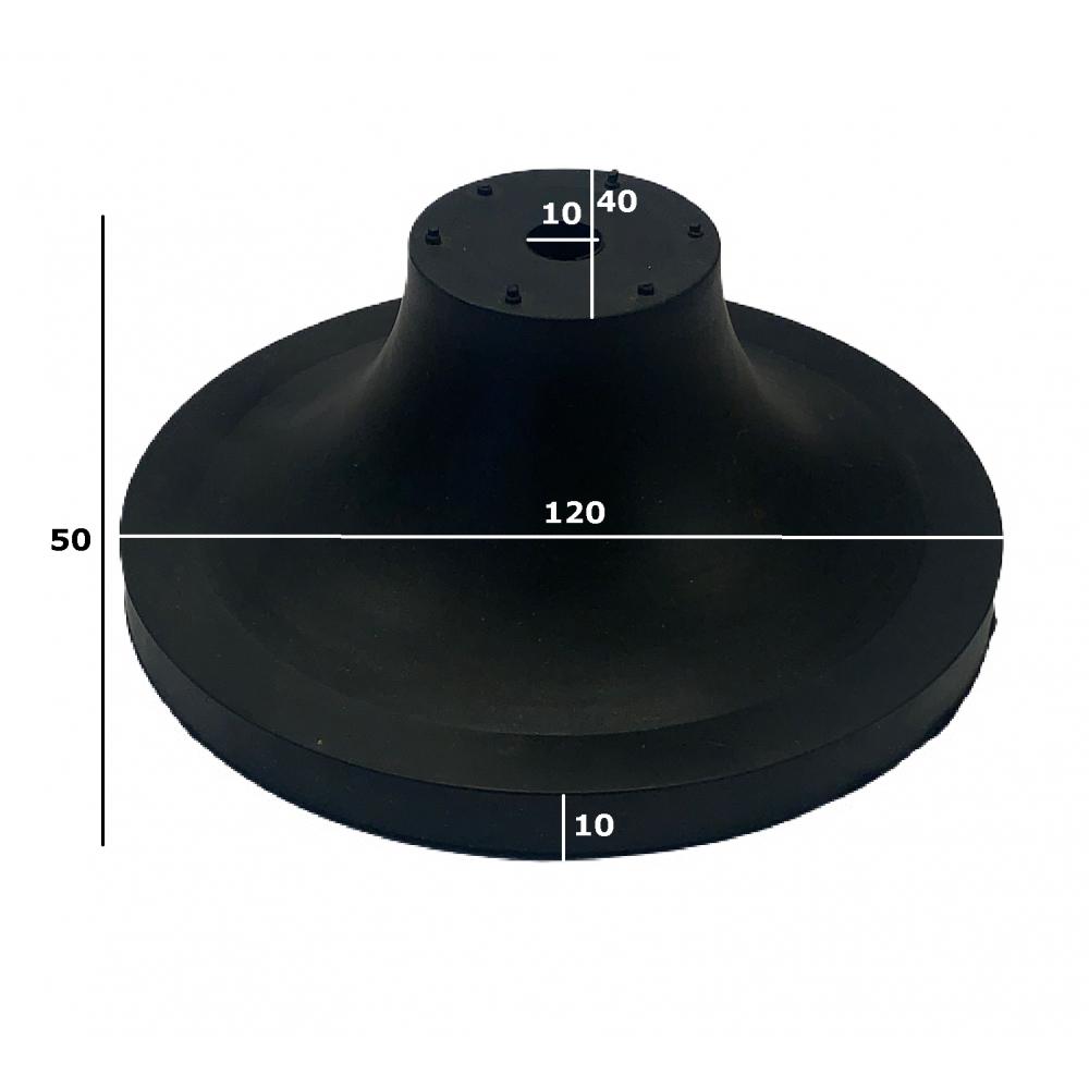 Guarnizione di chiusura Variomix da 120 mm con misure Dimensioni della guarnizione di chiusura da 120 mm Variomix