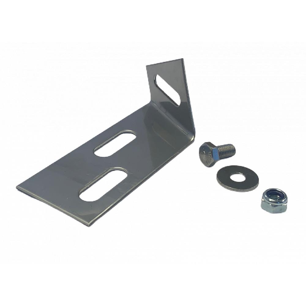 Angolo di montaggio per mangiatoia per suini, completo Angolare di montaggio in acciaio inossidabile, compreso il materiale di fissaggio alla mangiatoia