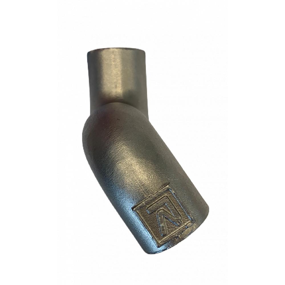 Curva a S in acciaio inossidabile, tornita, 1/2" Curva a S in acciaio inossidabile da 1/", tornita
