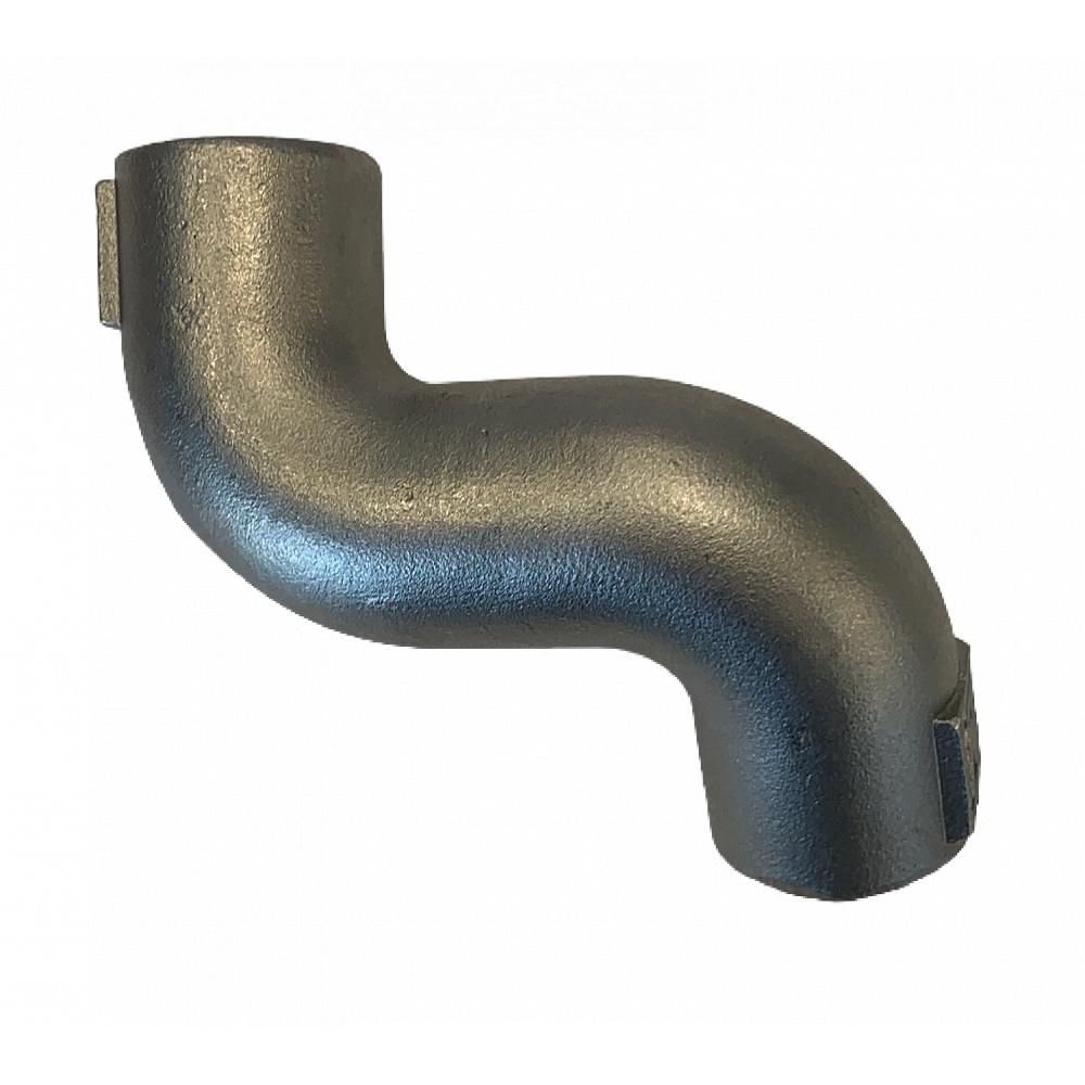 Curva a S in acciaio inossidabile, intrecciata Curva a S in acciaio inossidabile, tornita, 1/2"