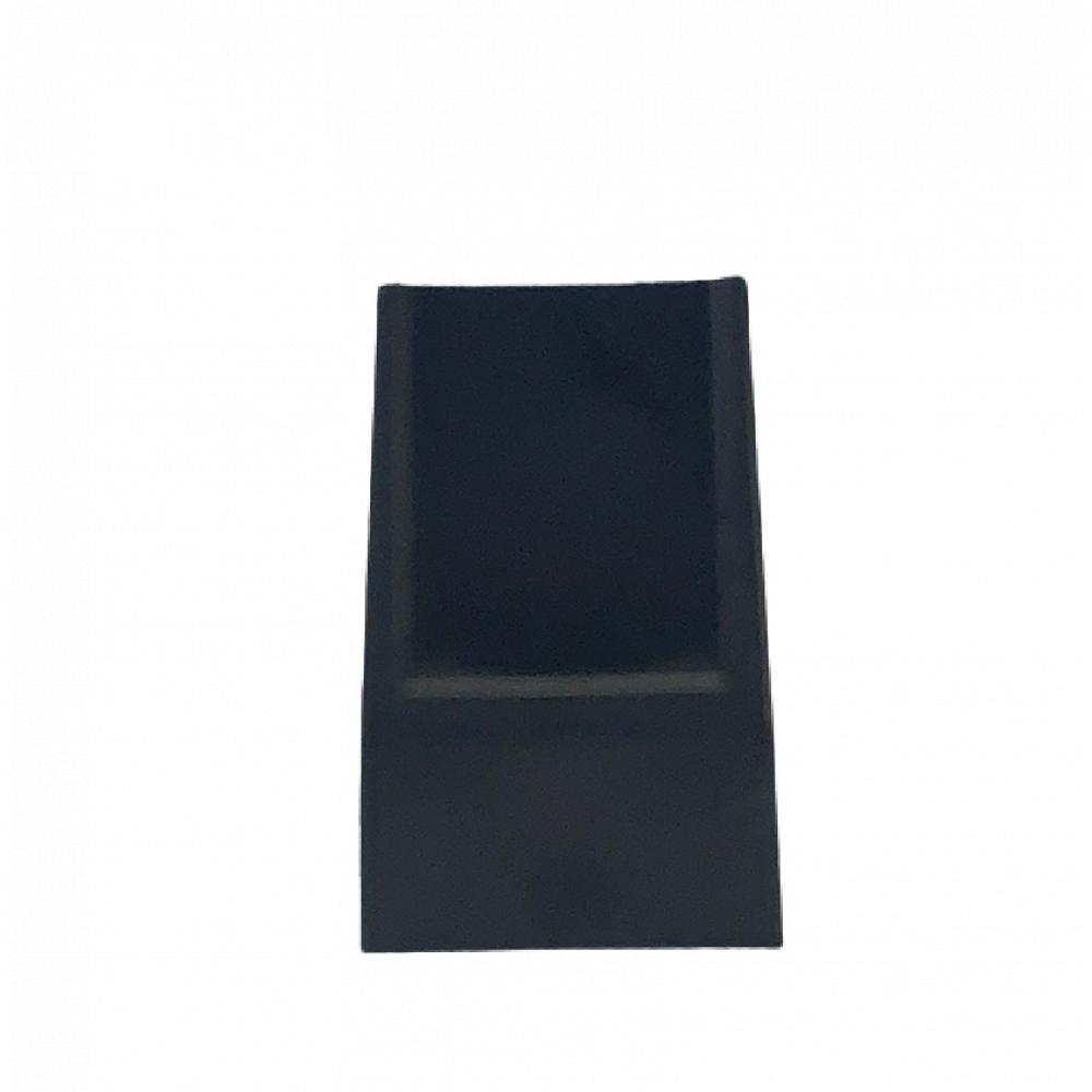 Maniglia laterale nera Maniglia in plastica nera, vista laterale