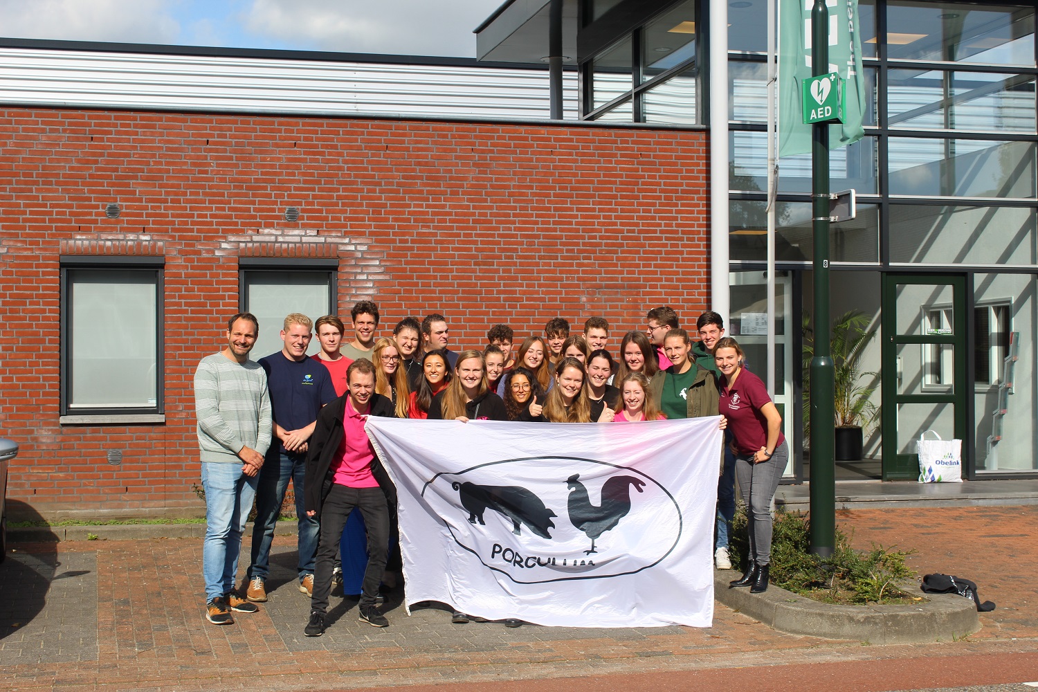 Foto di gruppo del Porculum dell'Università di Wageningen